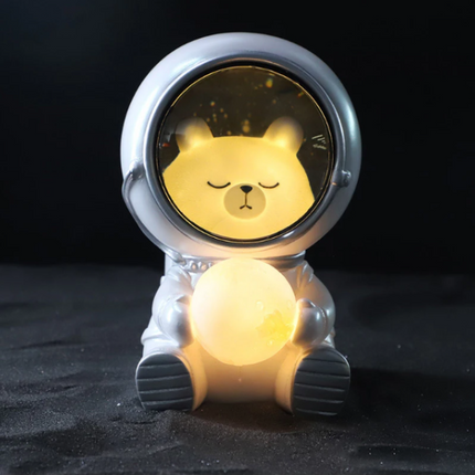 Animal Night Light for Kids, Soft LED Bedside Lamp with One Button Switch in Dog, Bear and Cat Designs