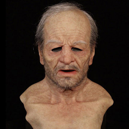 Halloween Mask for Adults, Latex Realistic Mask with Beard – image 18