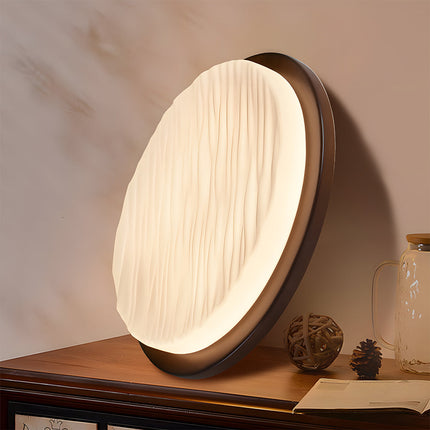 Art Deco LED Ceiling Light with Sculpted Glass Shade | Warm Ambient Lighting for Timeless Elegance