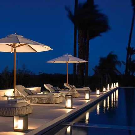 Modern Square Outdoor LED Light with Adjustable Colour Modes | Waterproof Solar and Wired Options for Stylish Illumination
