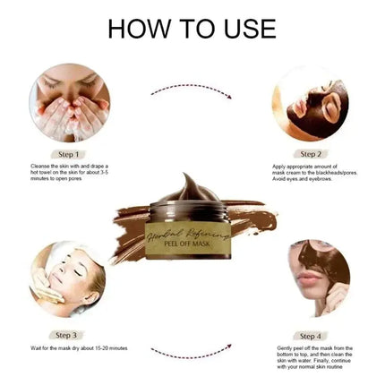 Hydrating Face Mask with Ginseng and Caffeine, Blackhead Remover Mask for Pore Cleansing – image 7