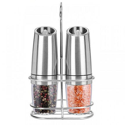 Automatic Salt & Pepper Grinder Set with Adjustable Coarseness | Essential Kitchen Tool for Fresh Flavors