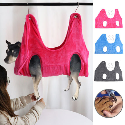 Pet Grooming Hammock with Adjustable Straps & Durable Fabric | Safe and Comfortable for Easy Grooming
