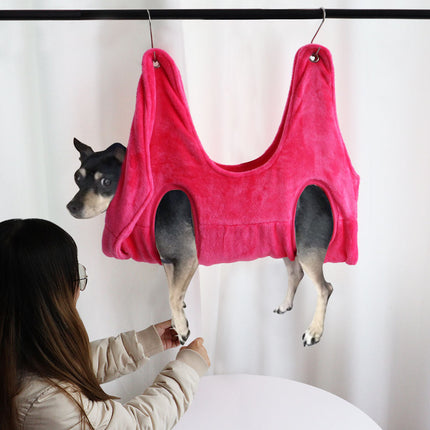 Pet Grooming Hammock with Adjustable Straps & Durable Fabric | Safe and Comfortable for Easy Grooming