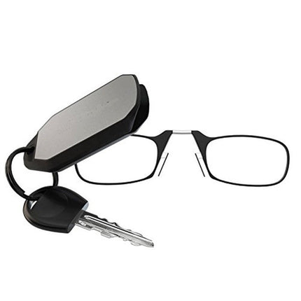 Folding Keychain Reading Glasses, Slim Pocket Readers in 1.0x to 3.0x Magnification for Menus, Labels and Small Print