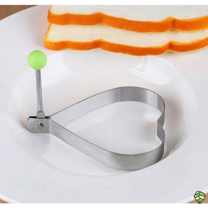 Egg and Pancake Mold Set of 10 Non-Stick Shapes for Fried Eggs and Pancakes at Family Breakfast