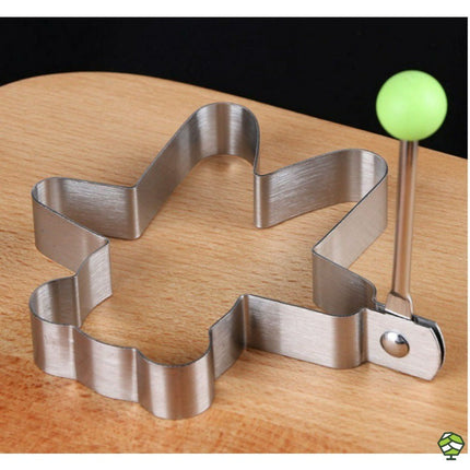 Egg and Pancake Mold Set of 10 Non-Stick Shapes for Fried Eggs and Pancakes at Family Breakfast