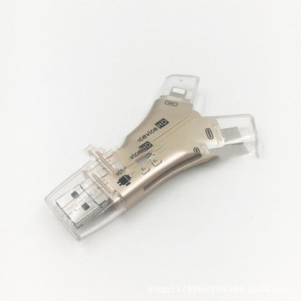 SD, MicroSD and TF Memory Card Reader with USB, USB C and Lightning Connectors, High Speed Adapter for iPhone, Android and Laptop, 3 Colors