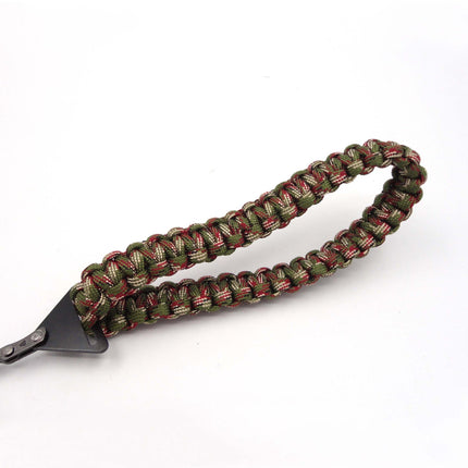 Pocket Chainsaw with High Carbon Steel Chain, Hand Rope Saw with Paracord Handles for Camping and Firewood