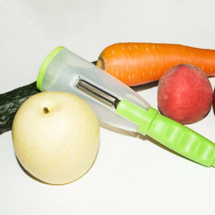 Versatile Vegetable Peeler with Built-in Storage | Ergonomic Design for Effortless Vegetable Prep
