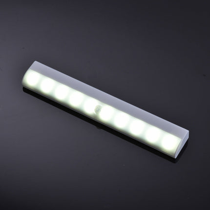 Motion Sensor LED Light Bar with 4 Meter Detection Range, USB Rechargeable Closet and Stair Light, White or Yellow Light