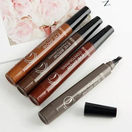 3D Eyebrow Pencil, Dual Ended Brow Definer for Fuller Looking Arches, Precise Strokes for Sparse Brows, 5 Shades