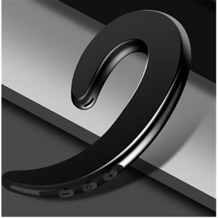 Bone Conduction Bluetooth Headset, Open-Ear Lightweight Headphones with One-Touch Hands-Free Calling, Black or Red