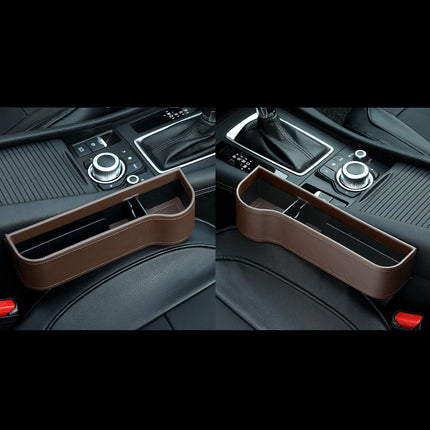 Car Seat Gap Filler Organizer with Cup Holder and Phone Pocket, Left, Right or 2 Pack Pair, 4 Colour Options