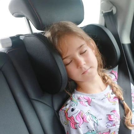 Car Seat Headrest Side Pillow, Attaches to the Seat Headrest, Side Head and Neck Cushion, 4 Colors, for Long Drives