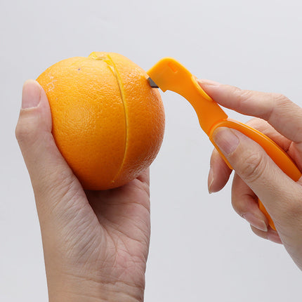 Orange Peeler Tool with Non Slip Ergonomic Handle, Citrus Peel Remover and Segment Slicer for Oranges, Snacks, Salads and Desserts