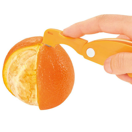 Orange Peeler Tool with Non Slip Ergonomic Handle, Citrus Peel Remover and Segment Slicer for Oranges, Snacks, Salads and Desserts