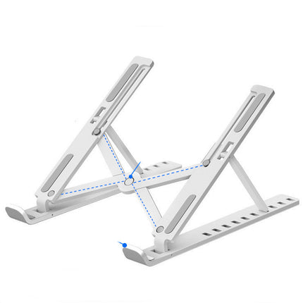 Aluminum Laptop Stand for Desk, Adjustable Foldable Ergonomic Riser for MacBook up to 17.3 Inches