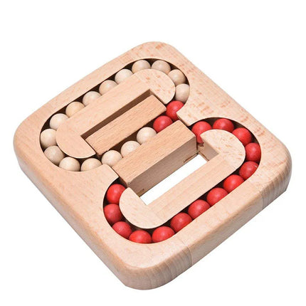 Wooden Beads Puzzle with Colorful Shapes | Engaging Activity for Fine Motor Skills