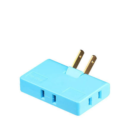 180 Degree Rotating Outlet Extender with 3 Outlets, Swivel Wall Plug Adapter for Behind Furniture, Dorms, 6 Colours