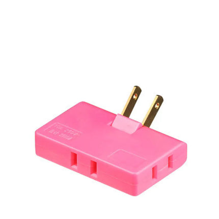 180 Degree Rotating Outlet Extender with 3 Outlets, Swivel Wall Plug Adapter for Behind Furniture, Dorms, 6 Colours