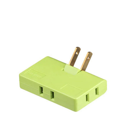 180 Degree Rotating Outlet Extender with 3 Outlets, Swivel Wall Plug Adapter for Behind Furniture, Dorms, 6 Colours