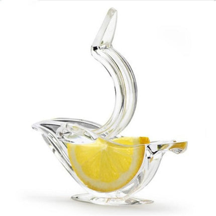 Manual Lemon Squeezer for Drinks and Cooking, Hand Citrus Press that Aims Juice Down, No Splatter Squeeze