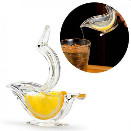 Manual Lemon Squeezer for Drinks and Cooking, Hand Citrus Press that Aims Juice Down, No Splatter Squeeze