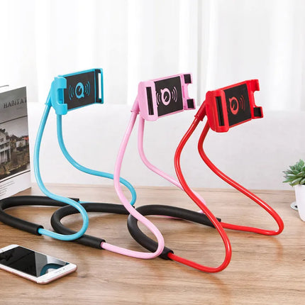 360 Degree Adjustable Phone Holder with Anti-Slip Base, 5 Colors, Hands-Free Stand for Video Watching and Calls