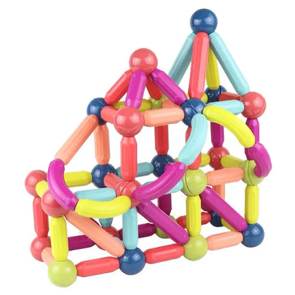 Magnetic Building Blocks Set for Kids, Snap Together Pieces Sized for Little Hands, Screen Free Indoor Play