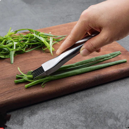 Vegetable Slicer with 5 Stainless Steel Blades, Multi Blade Scallion and Green Onion Cutter for Leeks, Celery and Ginger, Kitchen Prep Tool