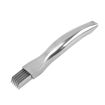 Vegetable Slicer with 5 Stainless Steel Blades, Multi Blade Scallion and Green Onion Cutter for Leeks, Celery and Ginger, Kitchen Prep Tool
