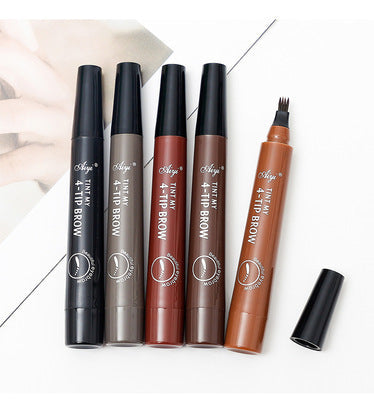 3D Eyebrow Pencil, Dual Ended Brow Definer for Fuller Looking Arches, Precise Strokes for Sparse Brows, 5 Shades