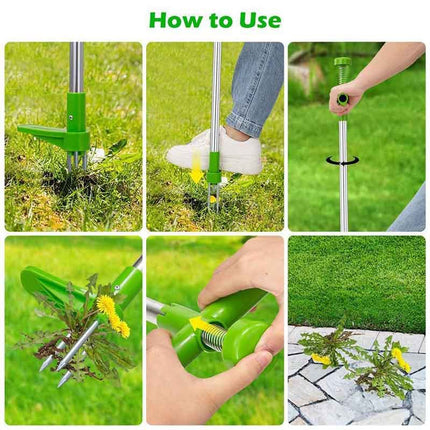 Ergonomic Weed Puller Tool with Adjustable Handle | Durable Design for Effortless Gardening