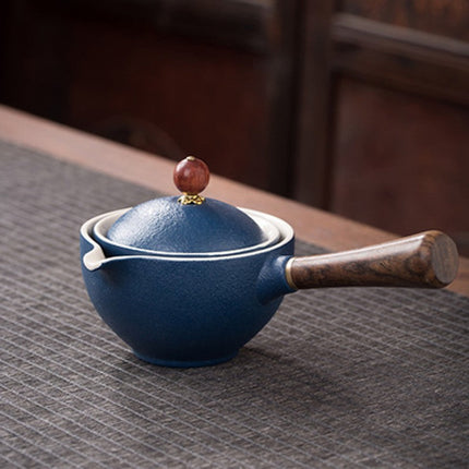 Ceramic Gongfu Teapot with Precision Pour Spout, 10 Finishes Chinese Tea Ceremony Pot for Loose Leaf Tea at Home