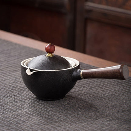 Ceramic Gongfu Teapot with Precision Pour Spout, 10 Finishes Chinese Tea Ceremony Pot for Loose Leaf Tea at Home