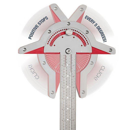 Precision Angle Layout Ruler with Clear Scale & Durable Design | Ideal Tool for Accurate Measurements