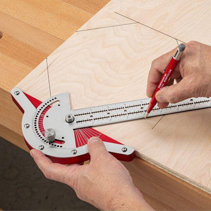 Precision Angle Layout Ruler with Clear Scale & Durable Design | Ideal Tool for Accurate Measurements