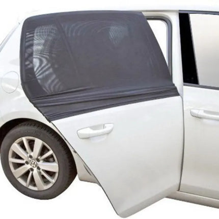 Car Window Shades with Breathable Mesh for Sun, Heat and Insects, Stretchy Slip On Fit for Front or Rear Windows