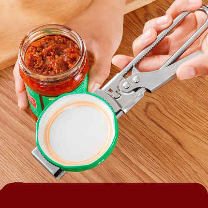 Jar Opener with Non-Slip Grip, Adjustable Lid Opener for Condiment Jars, Pasta Sauce Bottles and Vacuum-Sealed Lids
