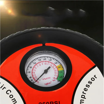 Portable Tire Air Pump with Digital Pressure Gauge | Compact Design for Quick Inflation