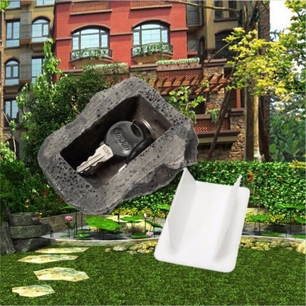 Stone Hidden Key Safe with Realistic Design | Secure Outdoor Key Storage