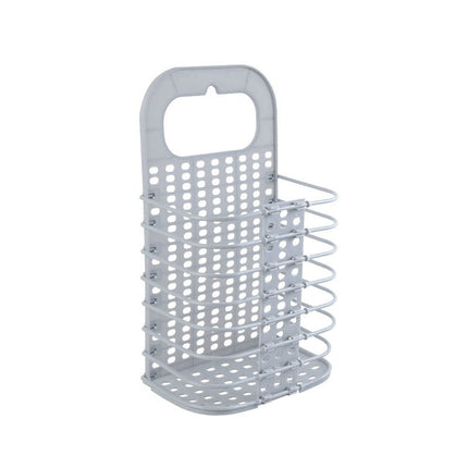 Foldable Laundry Basket, Wall Mounted Breathable Hamper that Folds Flat for Bathroom, Laundry Room and Closet Doors