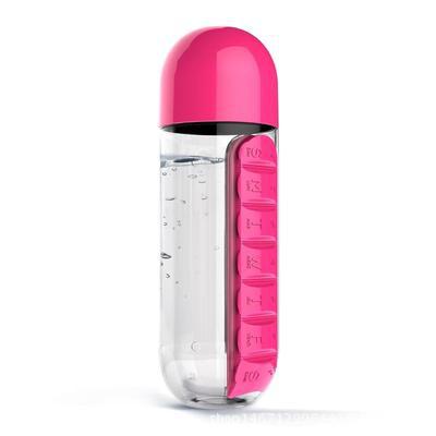 Daily Pill Organizer Water Bottle with Leak-Proof Design | Convenient Hydration for Medication Management