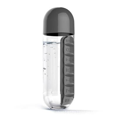 Daily Pill Organizer Water Bottle with Leak-Proof Design | Convenient Hydration for Medication Management