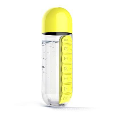 Daily Pill Organizer Water Bottle with Leak-Proof Design | Convenient Hydration for Medication Management