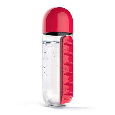Daily Pill Organizer Water Bottle with Leak-Proof Design | Convenient Hydration for Medication Management