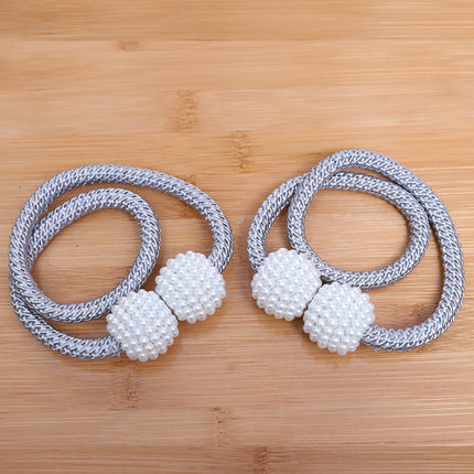Pearl Magnetic Curtain Buckles with Elegant Design | Chic Closure for Home Decor