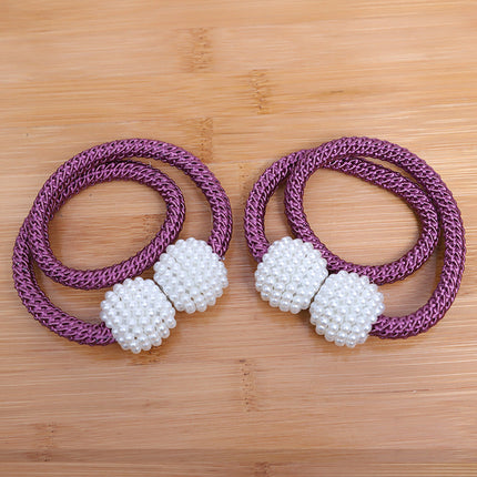 Pearl Magnetic Curtain Buckles with Elegant Design | Chic Closure for Home Decor