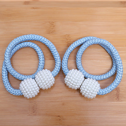 Pearl Magnetic Curtain Buckles with Elegant Design | Chic Closure for Home Decor